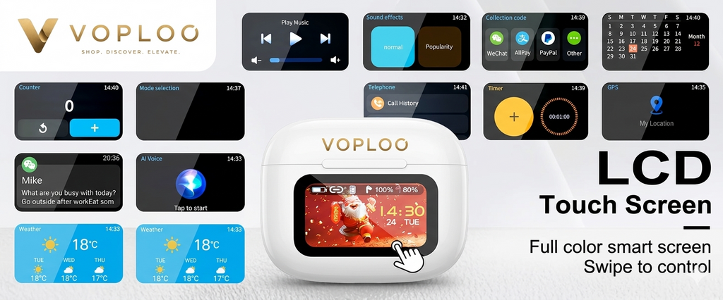 Auriculares Voploo Smart Touch Pro