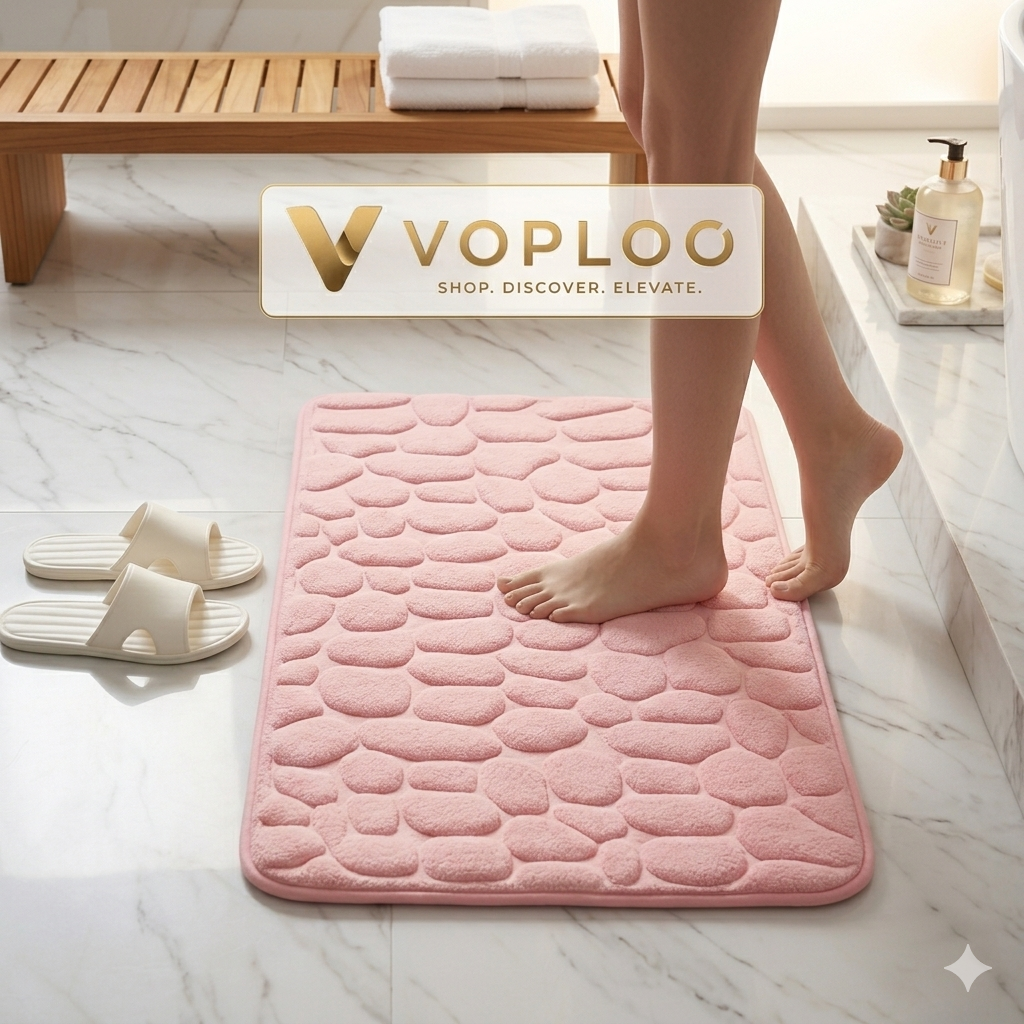 Alfombrilla de Baño Ultra-Absorbente Voploo Pebble