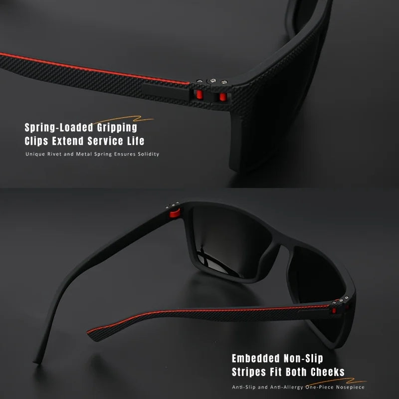 Gafas de Sol Cuadradas "Polarized V-Elite" – Protección UV400 y Estilo Deportivo | VOPLOO