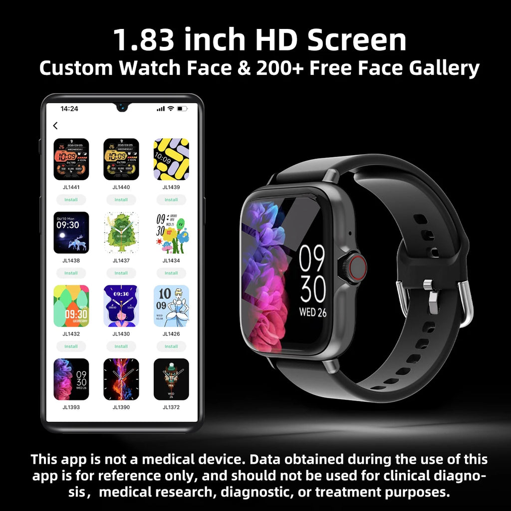 Smartwatch Urbano Voploo Chrono Sync 1.83" – Edición Llamadas y Salud