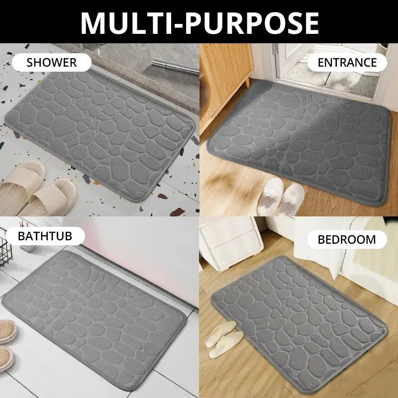 Alfombrilla de Baño Ultra-Absorbente Voploo Pebble