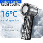 Voploo Ice-Tech: Ventilador de Mano con Refrigeración por Semiconductores y 100 Velocidades ❄️⚡