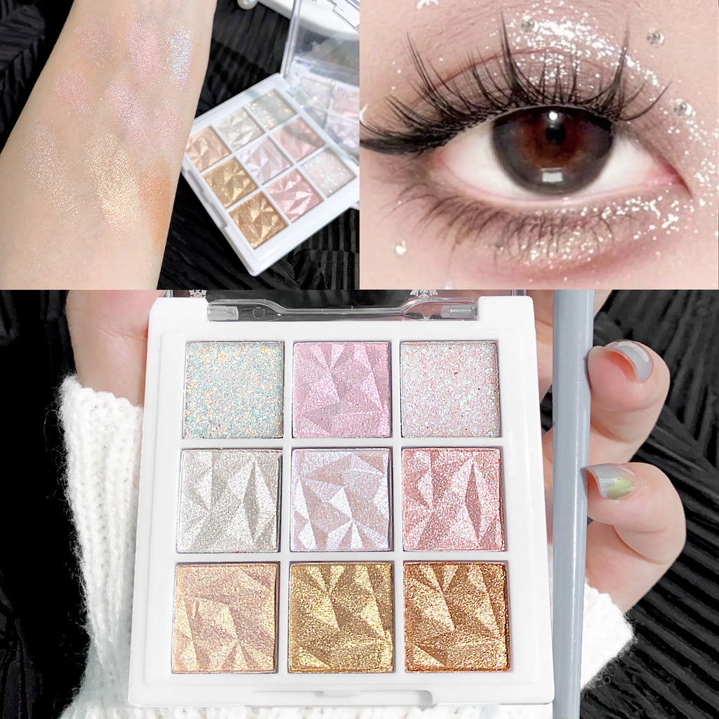 Paleta de Sombras e Iluminadores de 9 Colores - Voploo