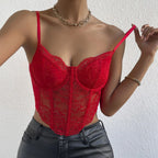 Corset de Encaje Estilo Francés con Varillas