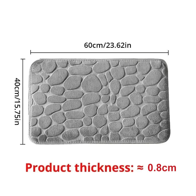 Alfombrilla de Baño Ultra-Absorbente Voploo Pebble