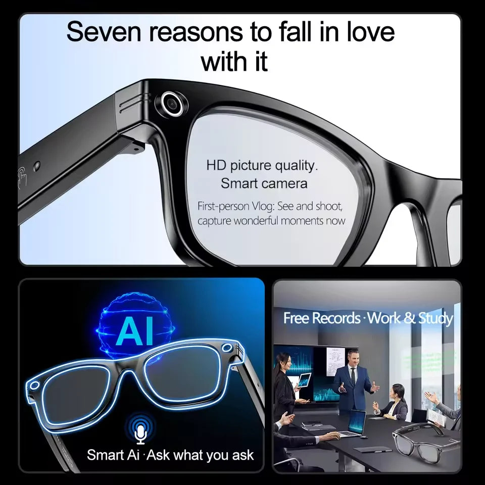Gafas Inteligentes Voploo Vision AI – Smart Sunglasses con Cámara y IA