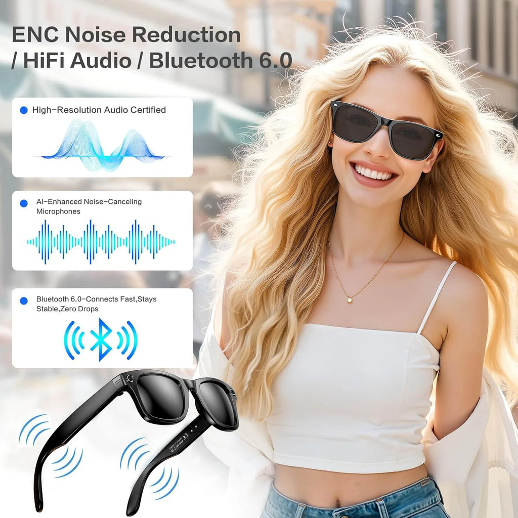 Gafas Inteligentes Voploo Vision AI – Smart Sunglasses con Cámara y IA