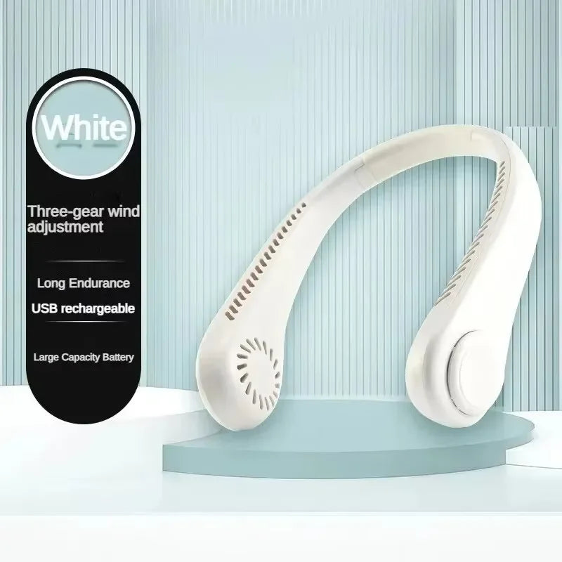 Voploo Ventilador de cuello manos libres, portátil, sin aspas, 3 velocidades 🌪️📱