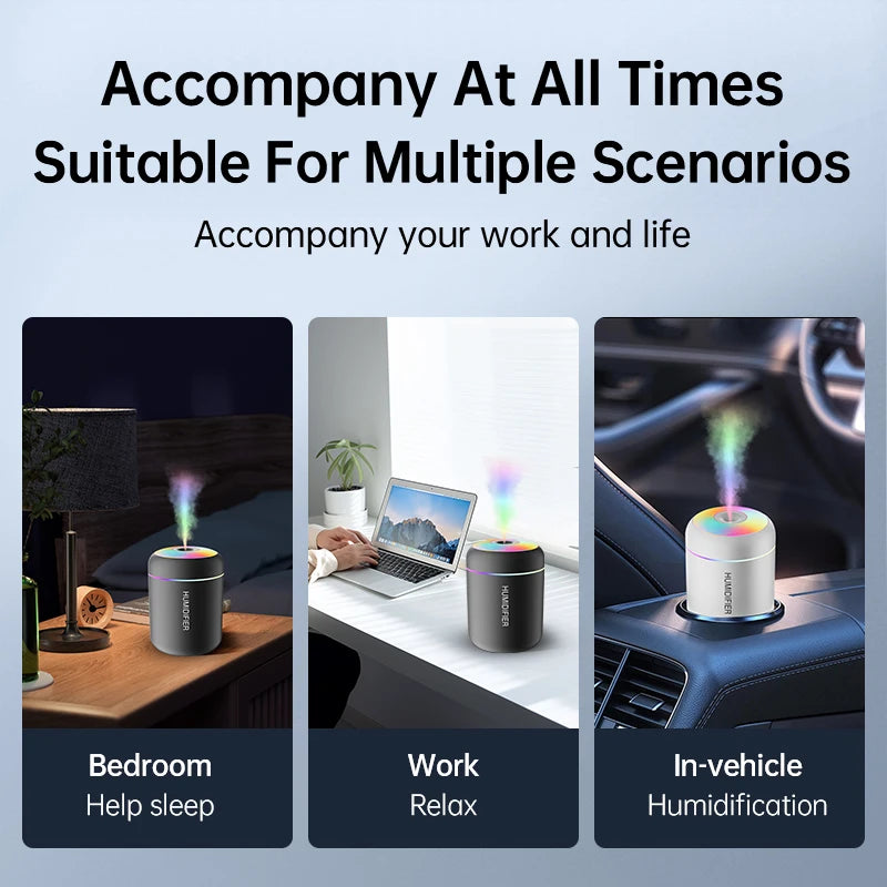 Mini Humidificador y Difusor de Aromas Ultrasónico 180ml · Voploo Air