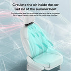 Voploo Auto-Cool: Ventilador de Asiento Dual-Turbina con Batería Recargable 🌬️🚗
