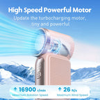 Voploo Turbo-Pocket: Ventilador de Mano Ultra-Compacto con Pantalla LED y 100 Velocidades 🌪️📱