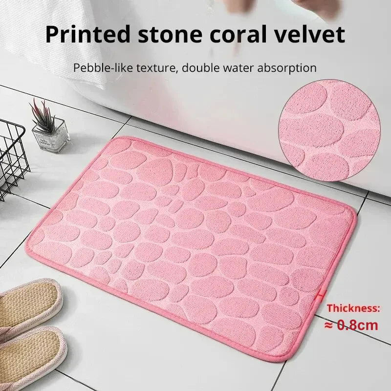 Alfombrilla de Baño Ultra-Absorbente Voploo Pebble