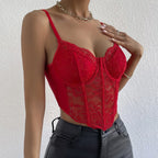 Corset de Encaje Estilo Francés con Varillas