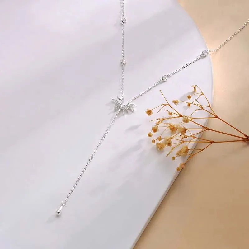 Collar Largo en Y de Acero Inoxidable - Voploo