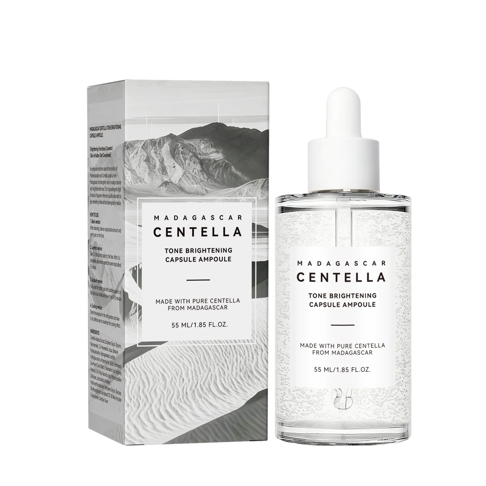 Ampolla Concentrada Perfeccionadora de Tono & Centella Asiática para Iluminar, Calmar y Reparar la Piel