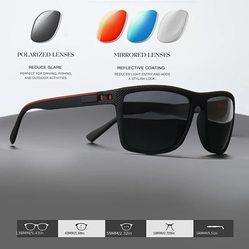 Gafas de Sol Cuadradas "Polarized V-Elite" – Protección UV400 y Estilo Deportivo | VOPLOO