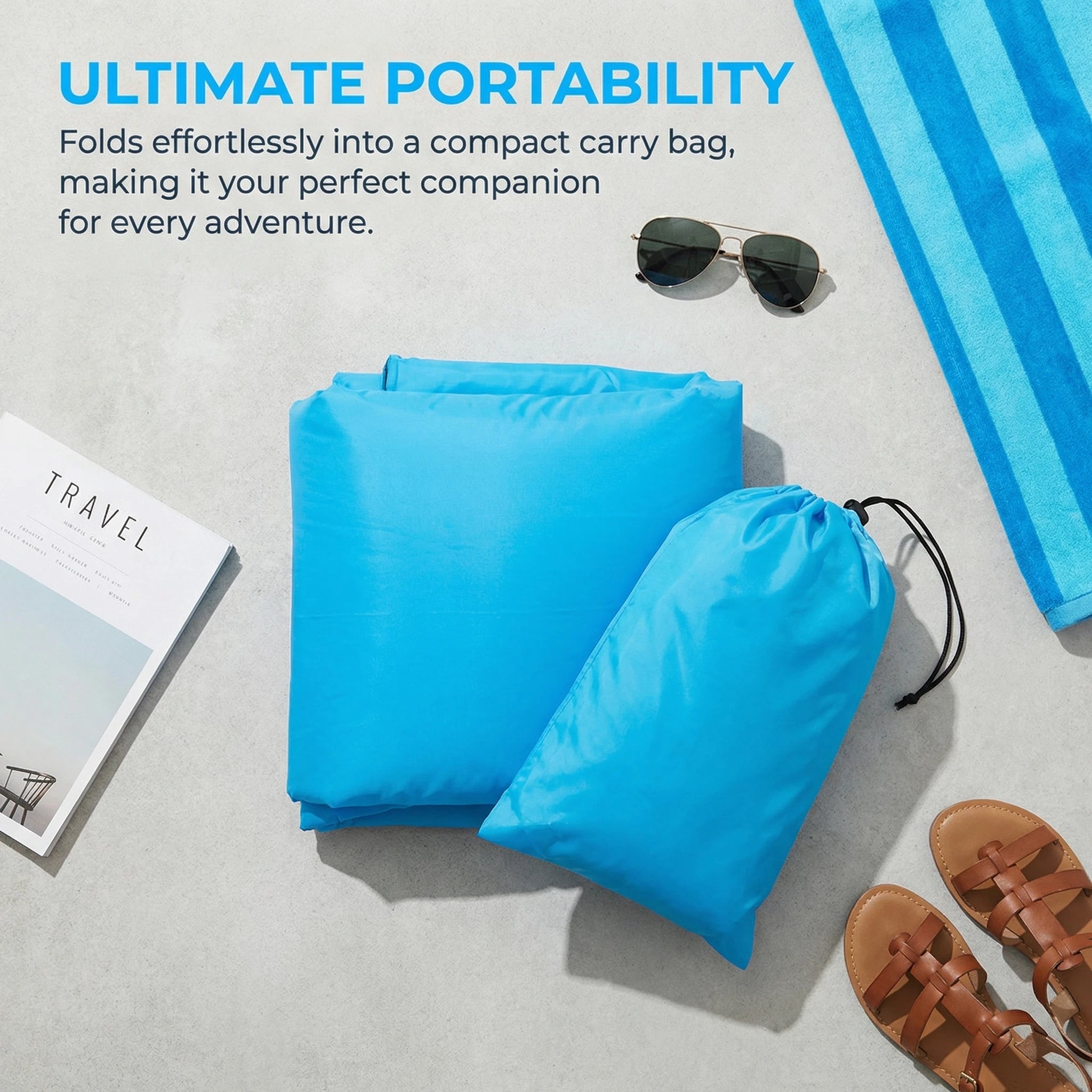 Voploo Air-Lounger: Sofá inflable portátil de alta resistencia para exterior 🛋️✨