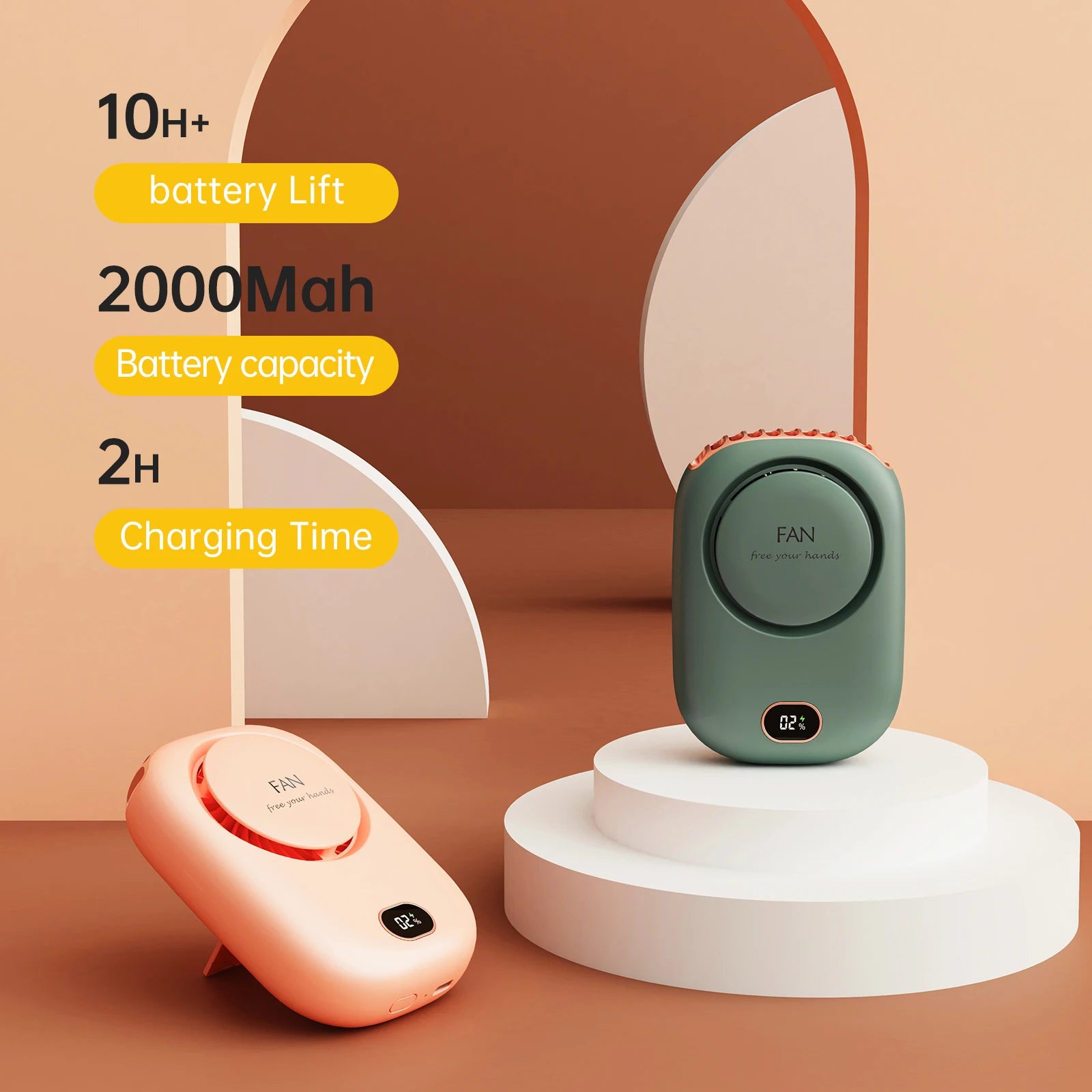 Voploo Air-Flow Pro: Ventilador de Cuello Ergonómico con Tecnología de Iones Negativos 🌬️✨
