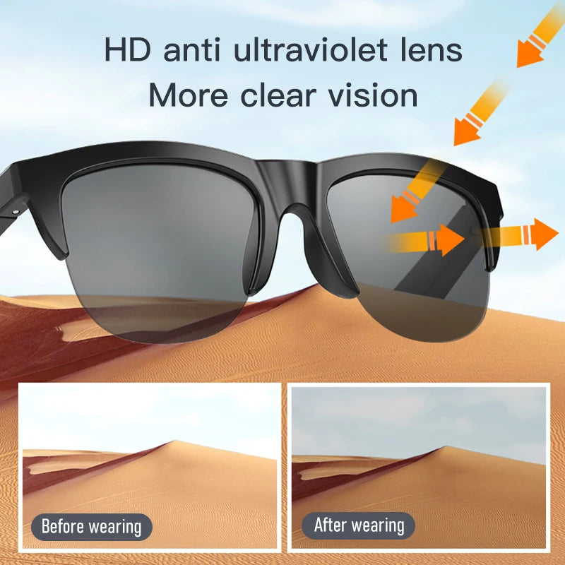 Gafas Inteligentes con Audio Bluetooth V5.3: El futuro del estilo y sonido en tus oídos 🕶️🎧
