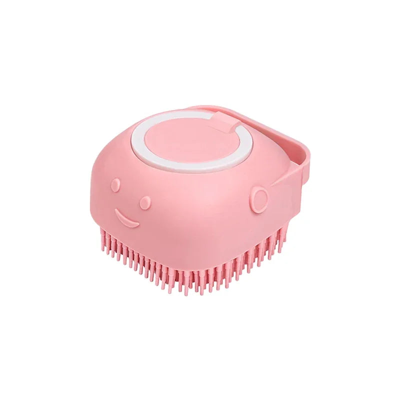 Cepillo de Baño con Dispensador: Spa profesional en casa para tu mascota 🛁✨