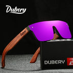 Dubery Wood-Tech: Gafas de Sol Polarizadas con Acabado en Madera Natural 🕶️🌲