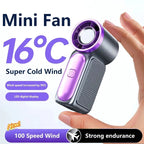 Voploo Turbo-Pocket: Ventilador de Mano Ultra-Compacto con Pantalla LED y 100 Velocidades 🌪️📱
