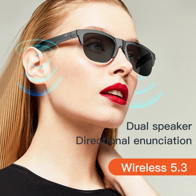 Gafas Inteligentes con Audio Bluetooth V5.3: El futuro del estilo y sonido en tus oídos 🕶️🎧