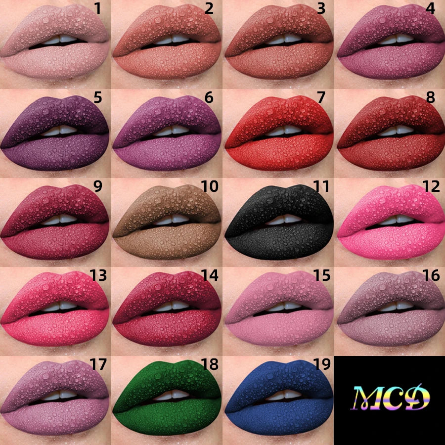 Labial Líquido Velvet Mate Permanente (19 Tonos) · Voploo