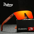 Dubery Wood-Tech: Gafas de Sol Polarizadas con Acabado en Madera Natural 🕶️🌲
