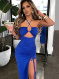 Vestido Midi de Noche con Espalda Descubierta - Voploo