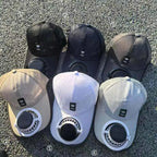 Voploo Sun-Tech: Gorra Deportiva con Ventilador Solar Integrado y Carga Dual 🧢☀️