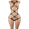 Body "Midnight Noir" – Lencería Erótica con Diseño Cut-Out Elegante - VOPLOO