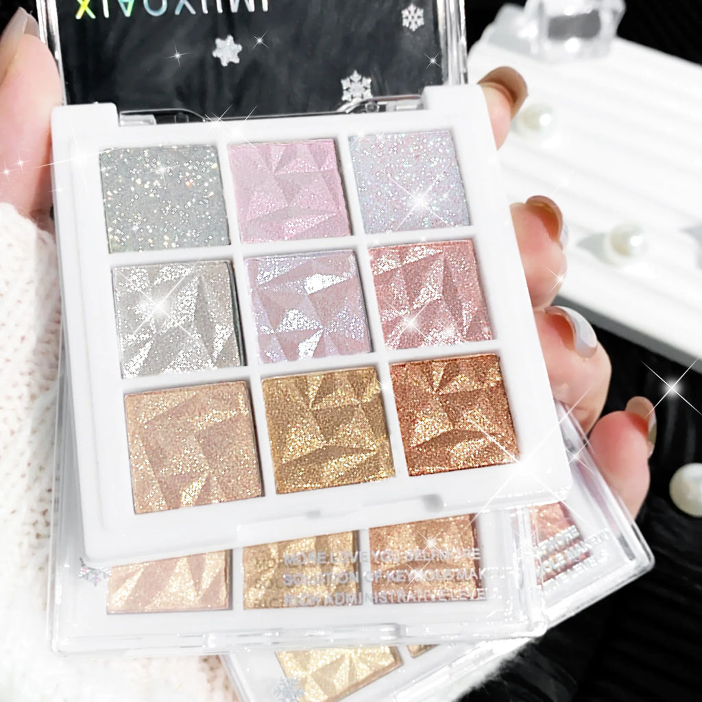 Paleta de Sombras e Iluminadores de 9 Colores - Voploo