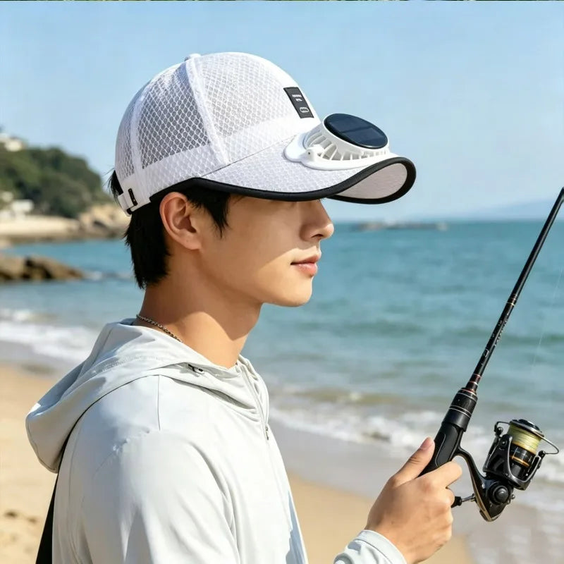 Voploo Sun-Tech: Gorra Deportiva con Ventilador Solar Integrado y Carga Dual 🧢☀️