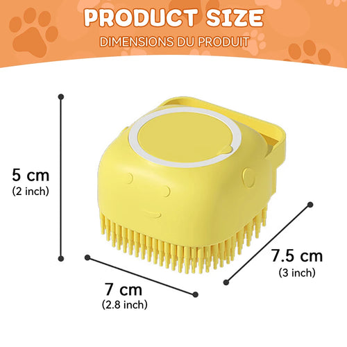 Cepillo de Baño con Dispensador: Spa profesional en casa para tu mascota 🛁✨