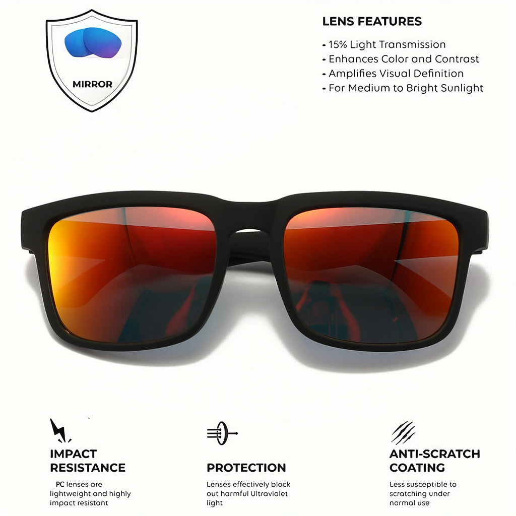 Set de 4 Gafas de Sol Cuadradas "V-Sport Luxury" – Protección UV400 y Diseño Geométrico | VOPLOO