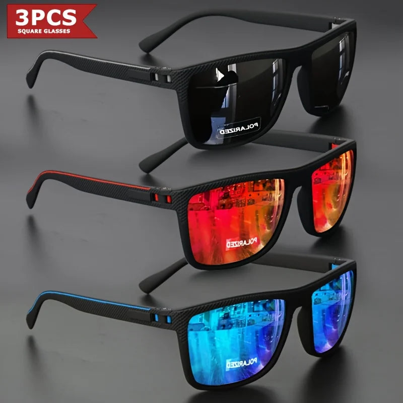 3 X 2 OFERTA Gafas de Sol Cuadradas "Polarized V-Elite" – Protección UV400 y Estilo Deportivo | VOPLOO (Copia)