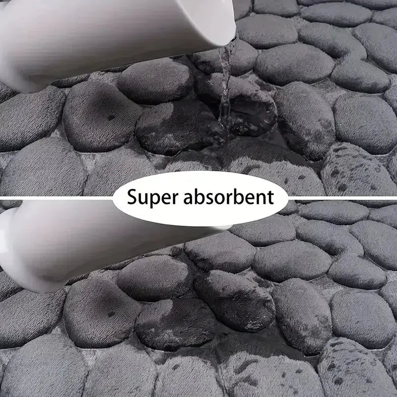 Alfombrilla de Baño Ultra-Absorbente Voploo Pebble