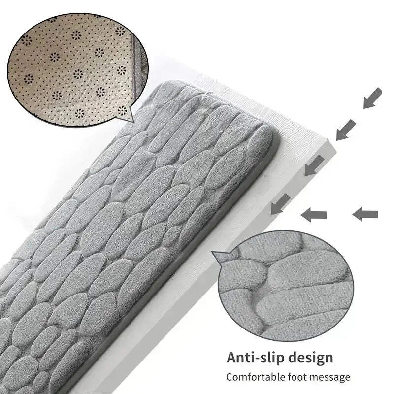 Alfombrilla de Baño Ultra-Absorbente Voploo Pebble