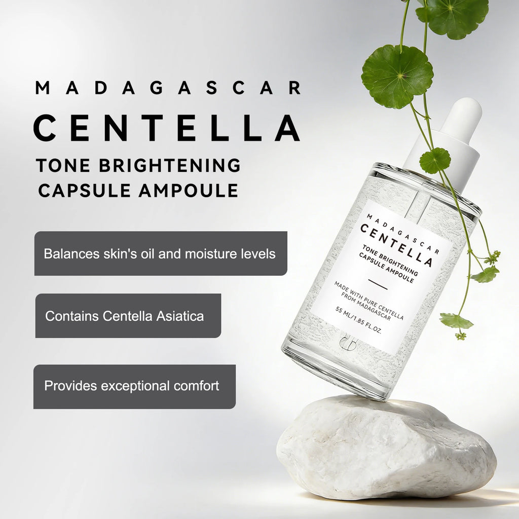 Ampolla Concentrada Perfeccionadora de Tono & Centella Asiática para Iluminar, Calmar y Reparar la Piel