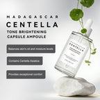 Ampolla Concentrada Perfeccionadora de Tono & Centella Asiática para Iluminar, Calmar y Reparar la Piel