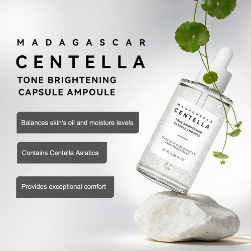 Ampolla Concentrada Perfeccionadora de Tono & Centella Asiática para Iluminar, Calmar y Reparar la Piel