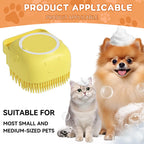 Cepillo de Baño con Dispensador: Spa profesional en casa para tu mascota 🛁✨