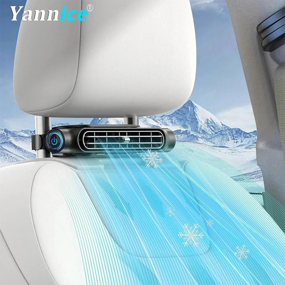 Voploo Auto-Cool: Ventilador de Asiento Dual-Turbina con Batería Recargable 🌬️🚗