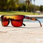 Pack de 4 Gafas de Sol Cuadradas "V-Classic Sport" – Patillas Estampadas y Protección UV400 | VOPLOO