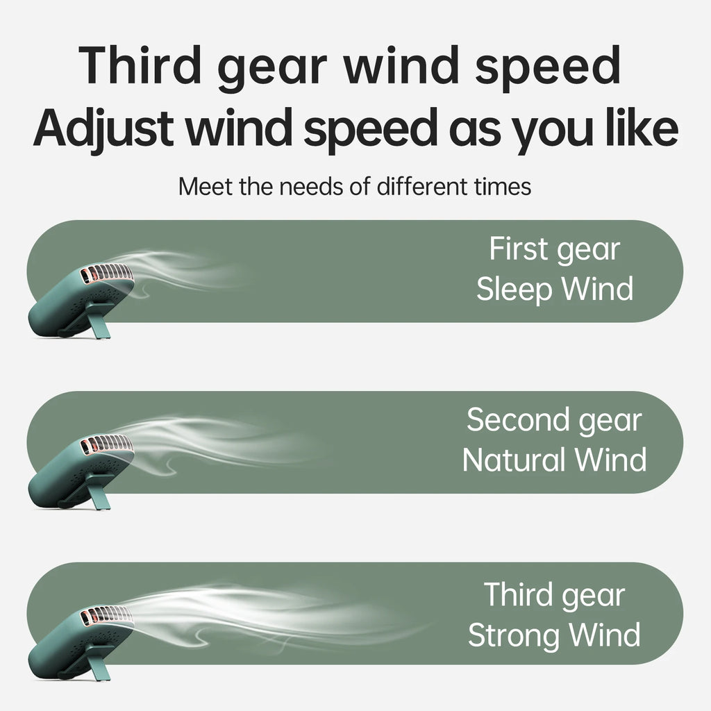 Voploo Air-Flow Pro: Ventilador de Cuello Ergonómico con Tecnología de Iones Negativos 🌬️✨