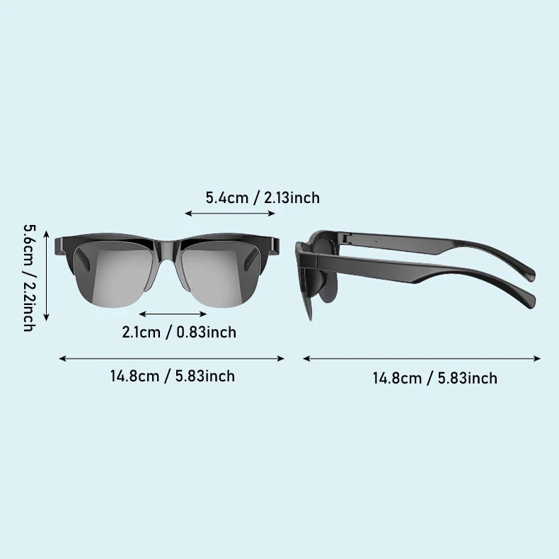 Gafas Inteligentes con Audio Bluetooth V5.3: El futuro del estilo y sonido en tus oídos 🕶️🎧