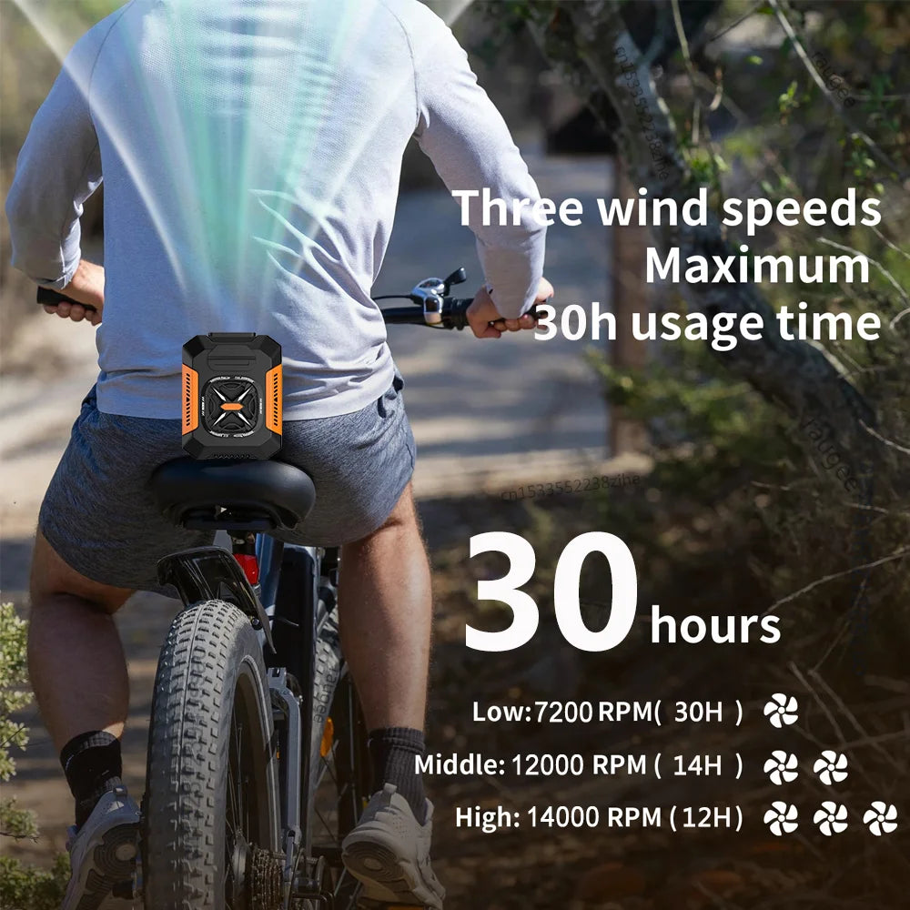 Voploo Titan-Clip: Ventilador de Cintura 3 en 1 con Batería de 5000mAh y Linterna de Emergencia 🔦💨