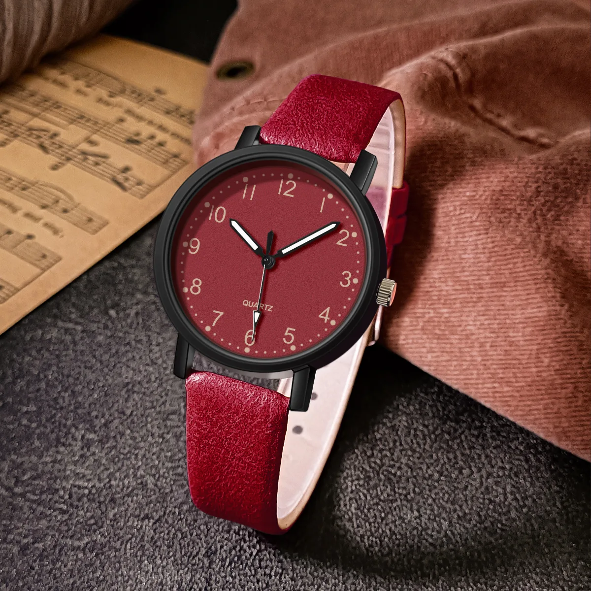 Reloj vintage granate